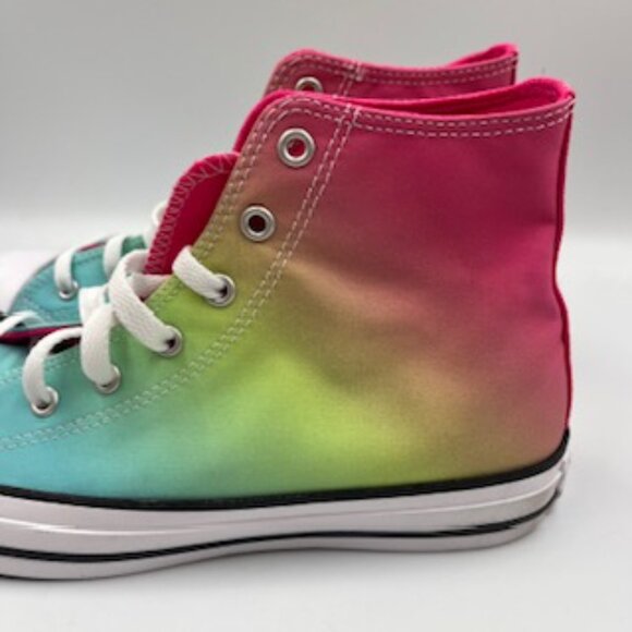 NEW Converse Chuck Taylor All Star Rainbow High Top Sneakers Women’s 7.5  kids 6 - Picture 7 of 11